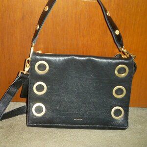 Hammitt Montana Large Revival Handbag Black with Brushed Gold Hardware, EUC $575